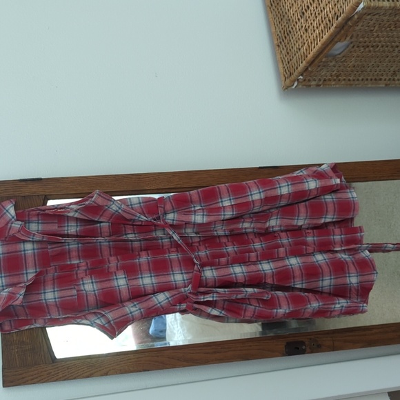 Universal Thread Plaid (Red, Pink, Blue) Sleeveless Dress, size large - Picture 7 of 7